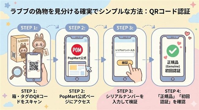 QRコードでラブブが偽物かチェックする手順まとめ