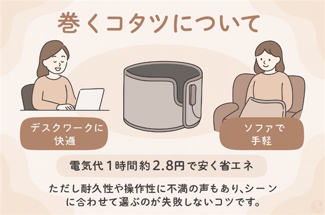 ライソンの巻くコタツの特徴