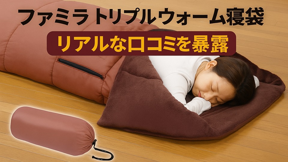 【あったか5WAY】ファミラ トリプルウォーム寝袋の口コミ＆特徴まとめ