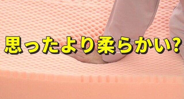思ったより柔らかい