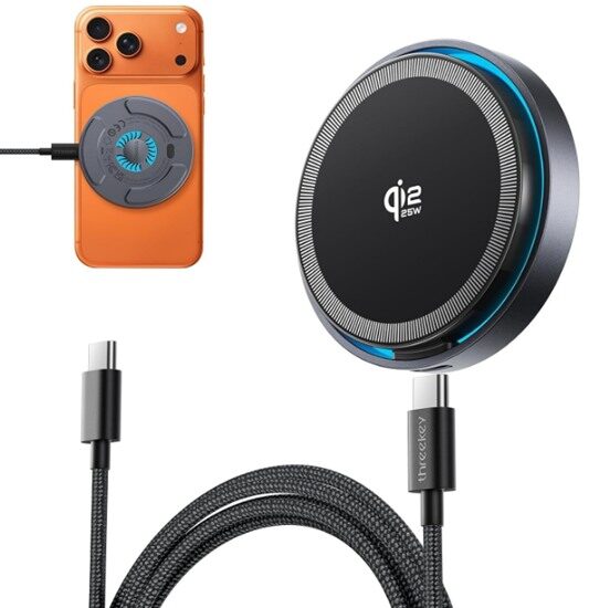 THREEKEY MagSafe充電器 Qi2.2 25W高速充電モデル
