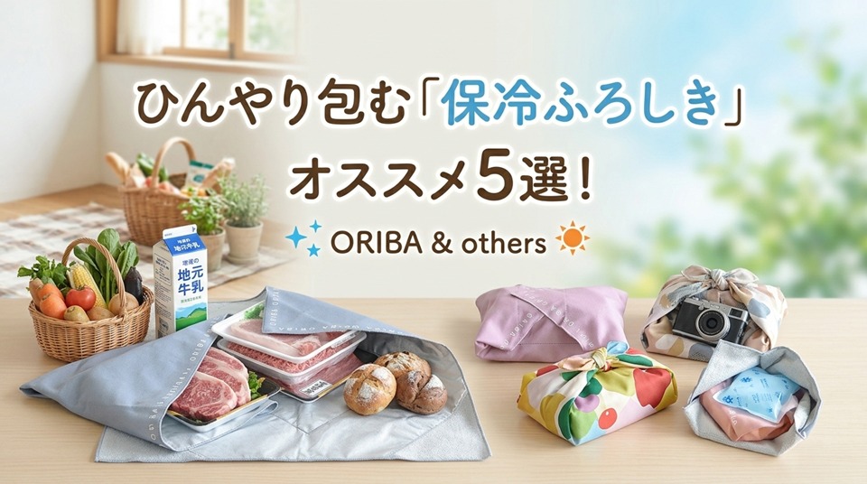 ひんやり包む「保冷ふろしき」オススメ5選！結ばない＆マルチに使える新定番アイテムを徹底比較